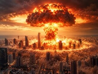 Netanyahu a postat o poză AI cu o explozie nucleară deasupra Tel Avivului și a vorbit despre „pericolul unui al doilea Holocaust”