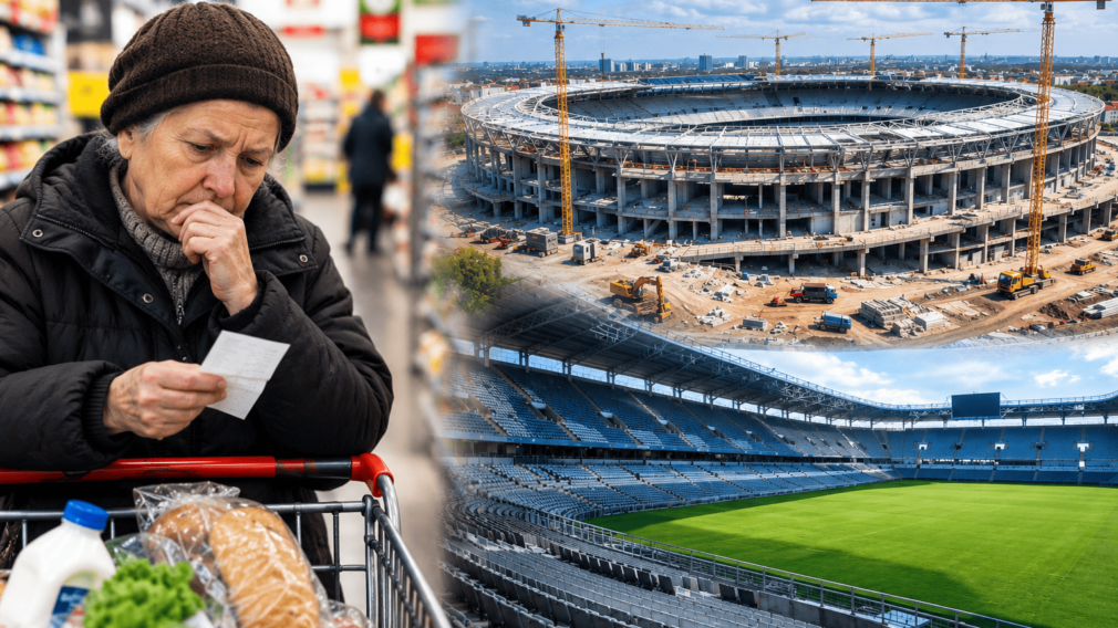 România banilor paraleli. În timp ce oamenii strâng cureaua, statul „sparge” sute de milioane de lei pe stadioane